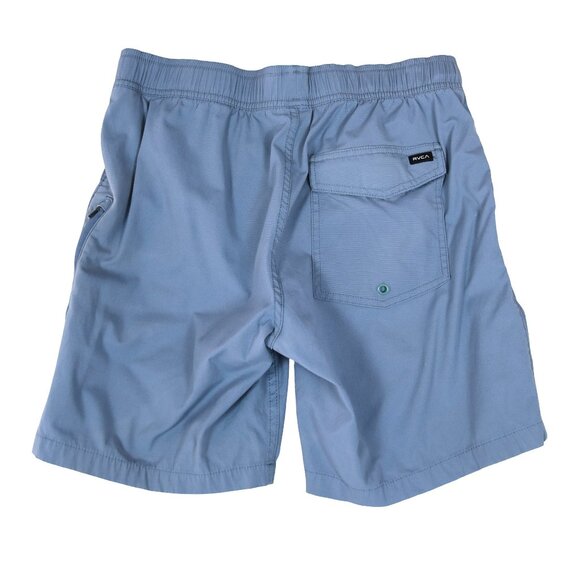 RVCA All-Time Hybrid Shorts Blue Elastic Waist Drawstring Swim Surf Size S - Picture 2 of 8
